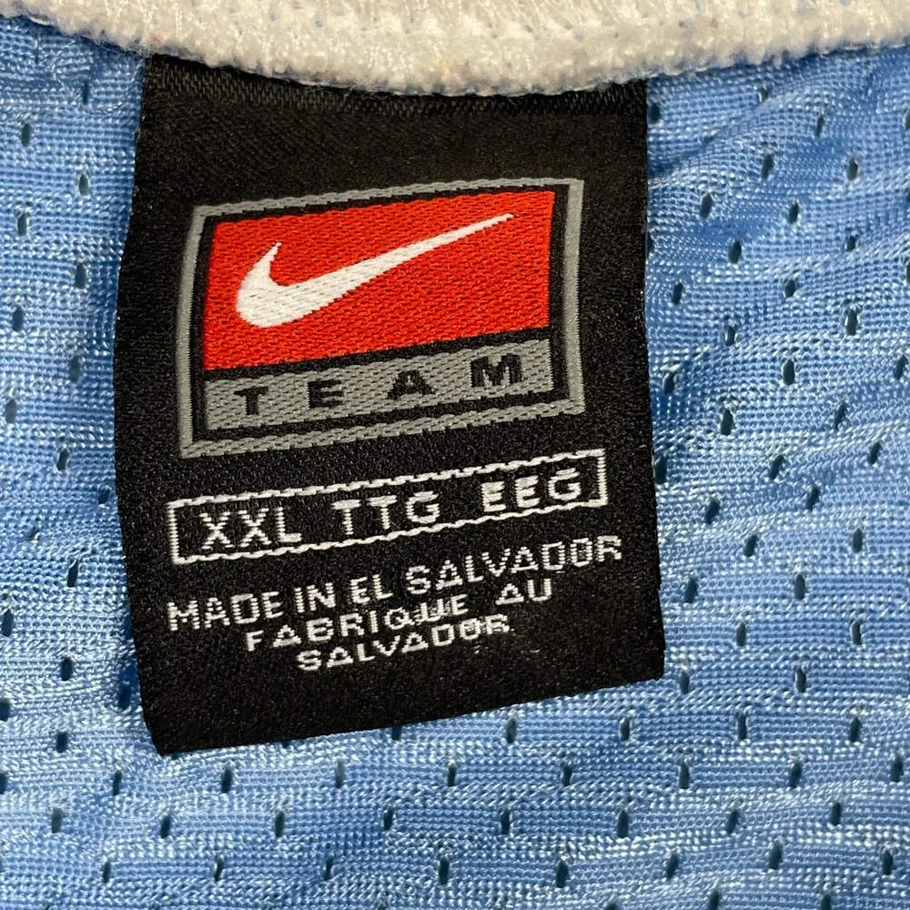 Vintage Y2K Nike‎ Football Jersey Men North Carolina Tar Heels Blue UNC 25 2XL